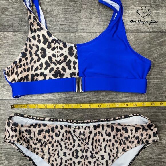 Combor Combor High Waist Leopard Bikini Size XL - Picture 2 of 3